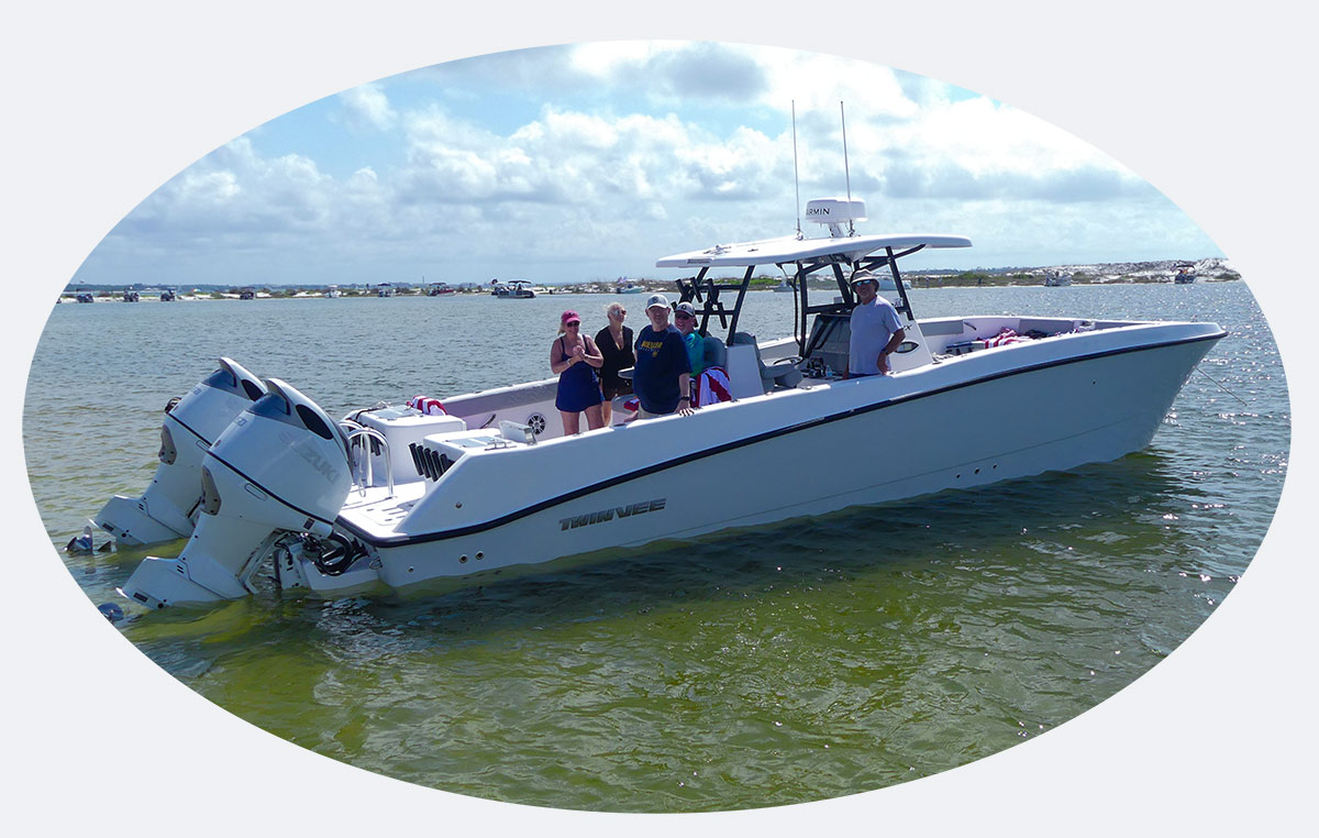 Sunset cruise on a Gulf Shores catamaran